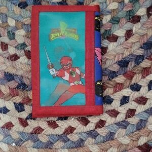 Power Ranger Red and Blue Action Figure Wallet